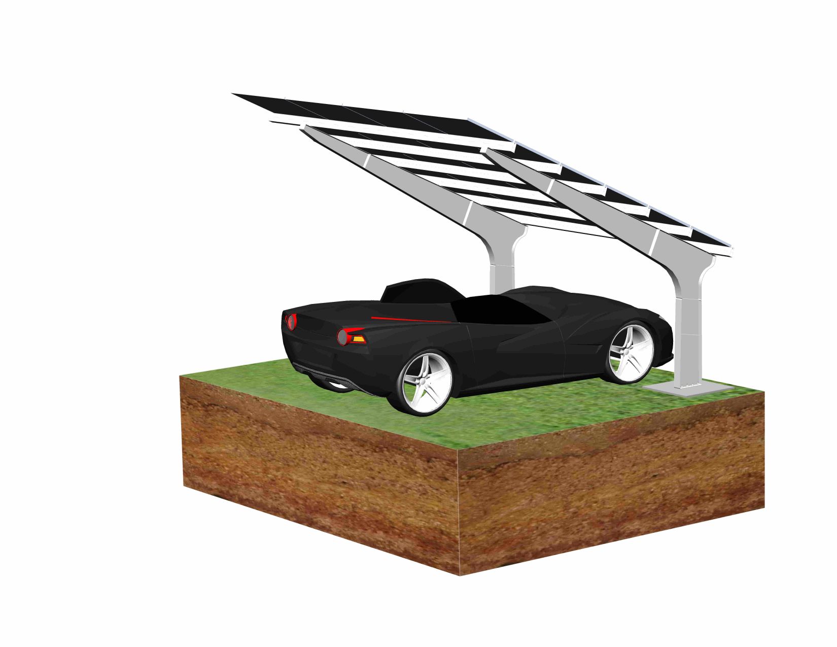 Galvanized Steel Carport Mounting System