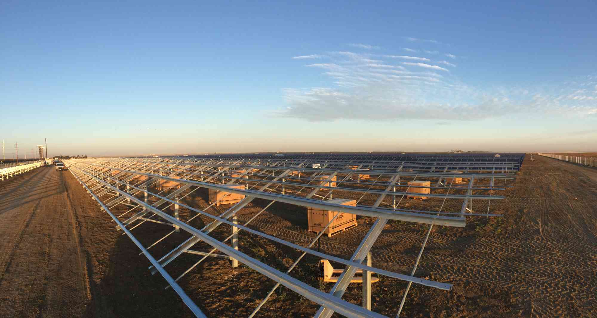 3.5MW Pile Ground Solar Mounting System in USA