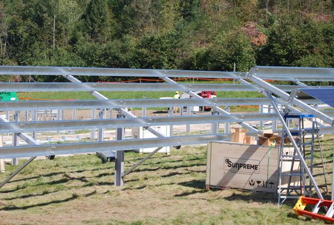 2.89MW USA Thin Film Panel Ground Solar Mounting System