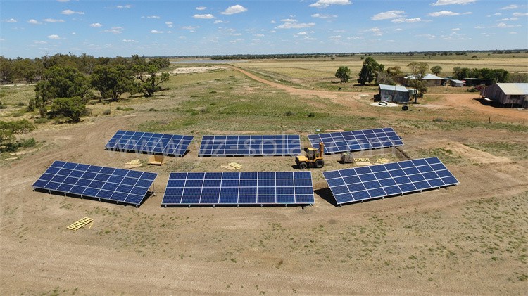 Australia 57.6KW Ground Screw Solar Racking System