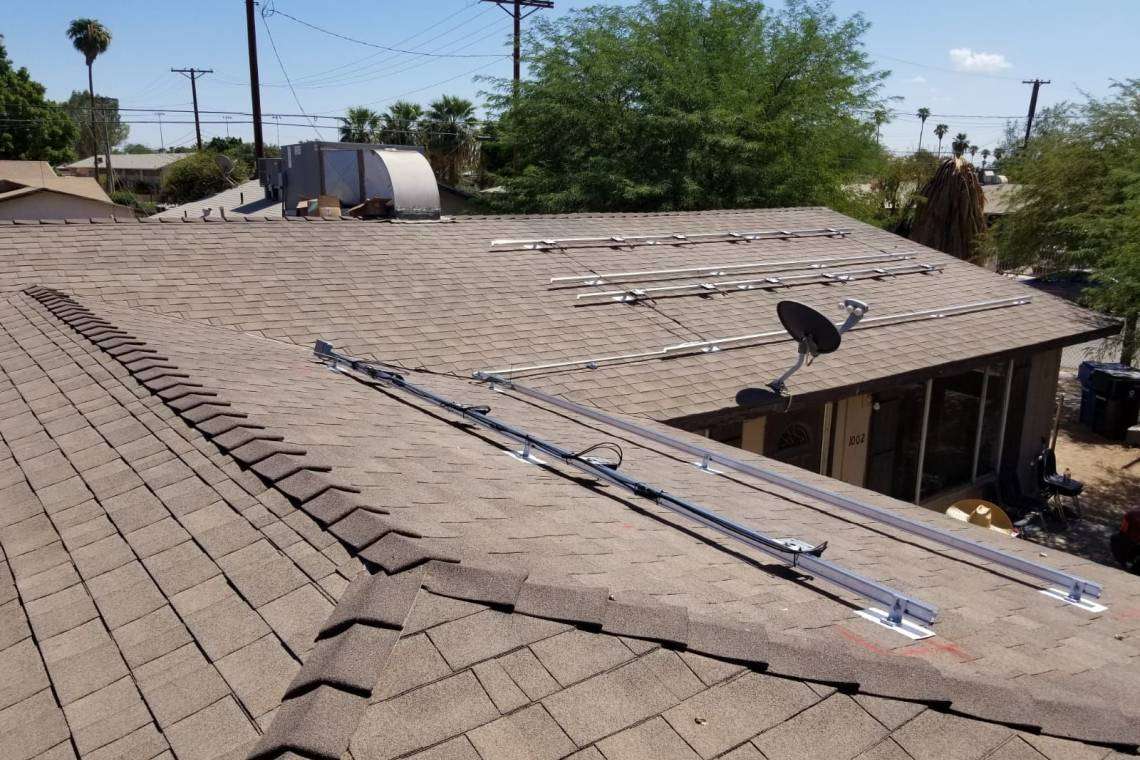 Asphalt Shingle Solar Roof Racking Structure