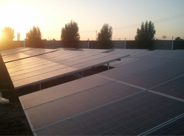 YZ SOLAR 1M Concrete Based Grounding Mounting Project Finished In Pakistan
